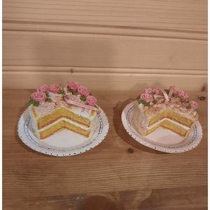 Tiny Cake Replica Christmas Ornaments